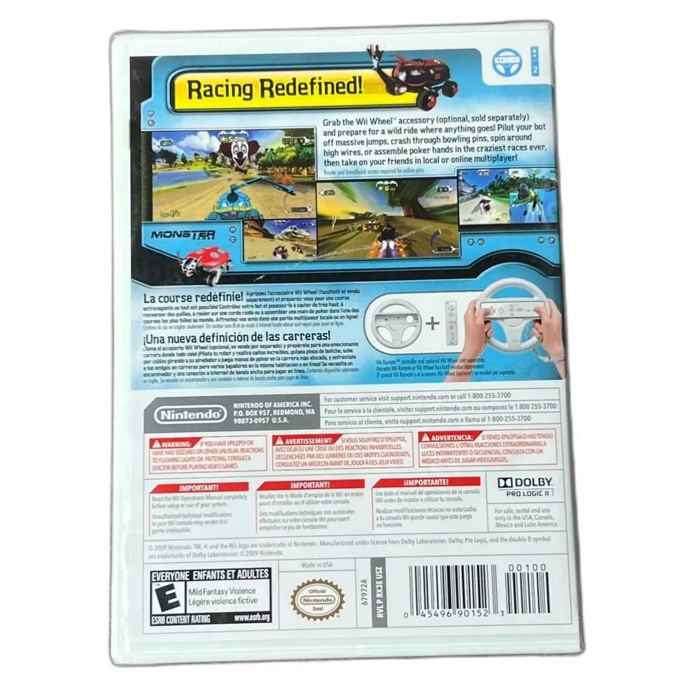 ExciteBots Trick Racing - Nintendo Wii - 2009 - NEW - CIB (Complete) - Sealed